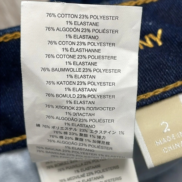 NWT Michael Michael Kors Skinny Denim Jeans Overdyed Indigo 2 - Picture 14 of 16